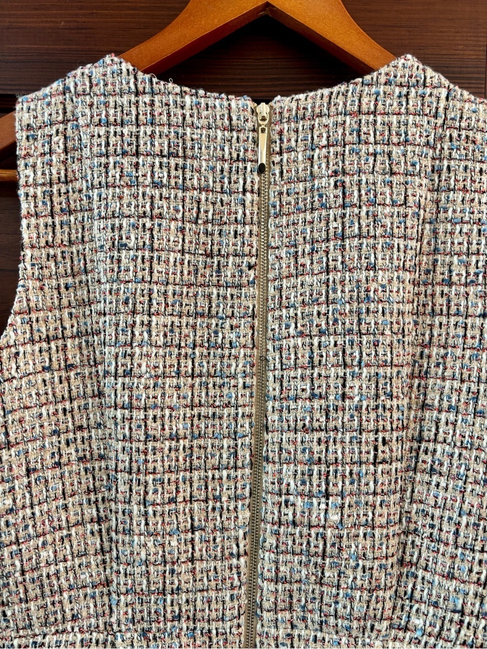 NWT White House Black Market Tweed Sheath Dress Size 6P - Picture 9 of 11